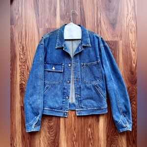 Vintage Polo Ralph Lauren Authentic Dungarees Made in USA Denim Jacket (Size M)
